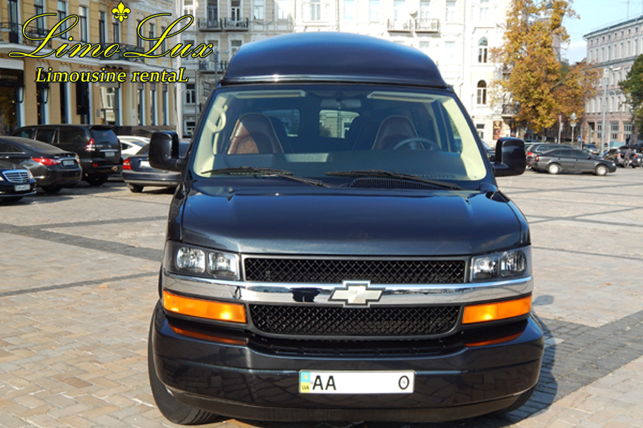 Микроавтобус Шевролет аренда, прокат, заказ лимузин Киев